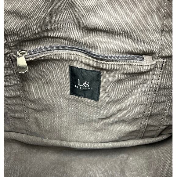 Lo & Sons Catalina Deluxe Cotton Canvas Travel Weekender Large Tote Thistle - Picture 12 of 16